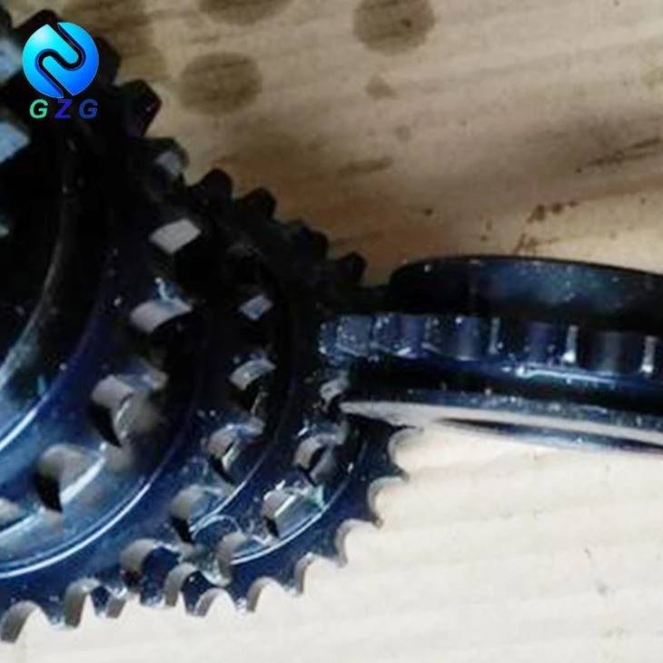 Black sprocket on surface picture