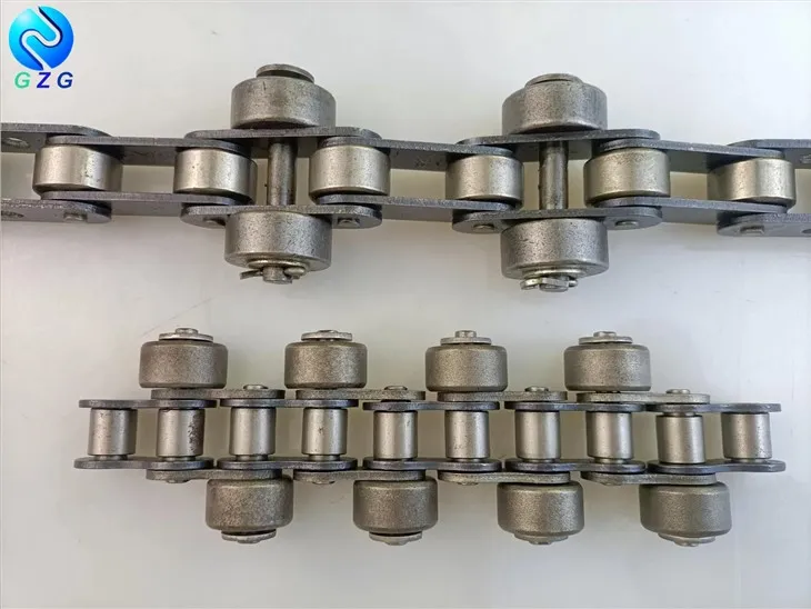 Corrente transportadora com rolo de popa